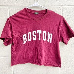 John Galt/Brandy Melville Boston Cropped Tee